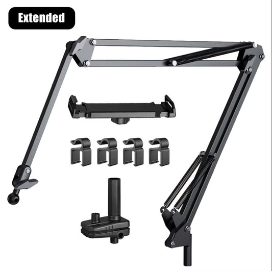 HomeStuffUtopia™ Adjustable Long Arm Metal Phone Holder