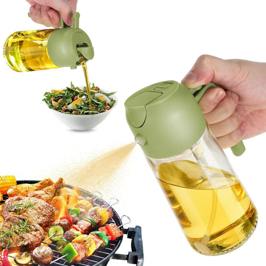 HomeStuffUtopia™ 2 in 1 Olive Oil Dispenser and Oil Sprayer